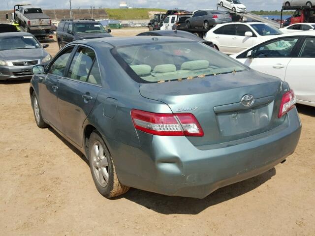 4T4BF3EK1AR015461 - 2010 TOYOTA CAMRY BLUE photo 3