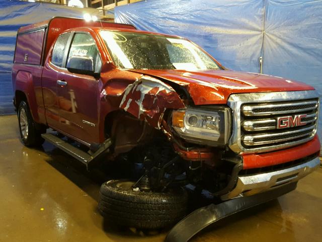 1GTH6CE32F1182986 - 2015 GMC CANYON SLT RED photo 1