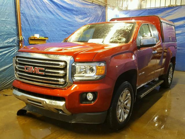 1GTH6CE32F1182986 - 2015 GMC CANYON SLT RED photo 2