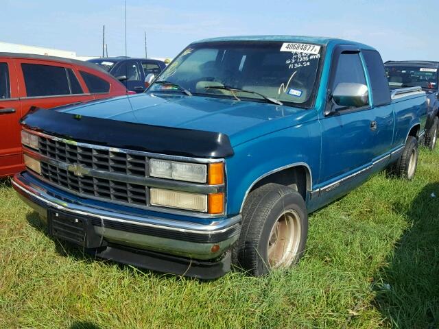 2GCEC19K2P1113258 - 1993 CHEVROLET GMT-400 BLUE photo 2