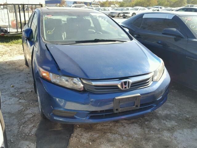 2HGFB2F98CH505226 - 2012 HONDA CIVIC EXL ლურჯი ფოტო 1
