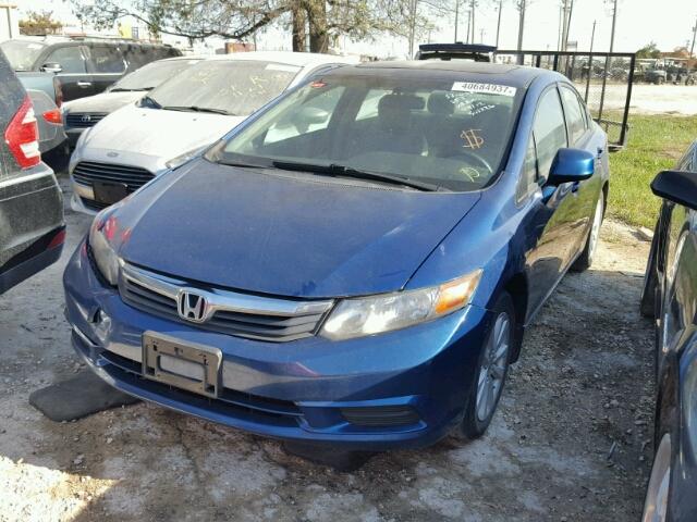 2HGFB2F98CH505226 - 2012 HONDA CIVIC EXL ლურჯი ფოტო 2
