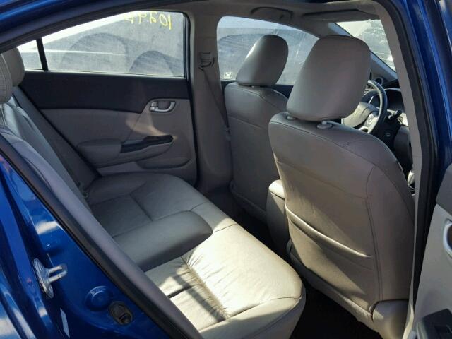 2HGFB2F98CH505226 - 2012 HONDA CIVIC EXL ლურჯი ფოტო 6