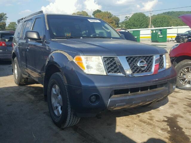 5N1AR18U35C755426 - 2005 NISSAN PATHFINDER BLUE photo 1