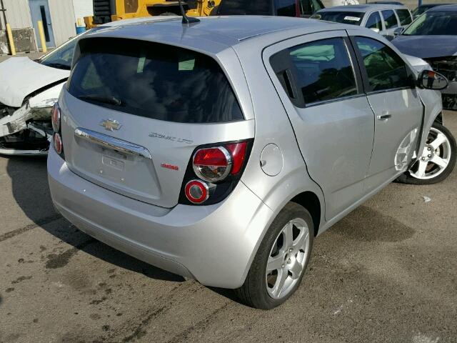 1G1JE6SB8E4128728 - 2014 CHEVROLET SONIC LTZ SILVER photo 4