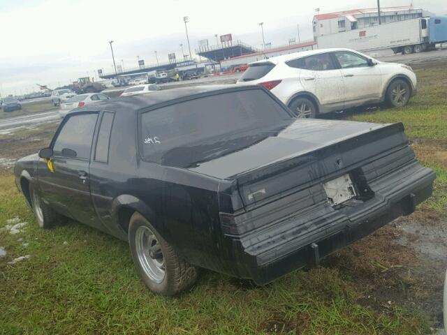 1G4GJ1177HP448666 - 1987 BUICK REGAL 黑色 照片 3