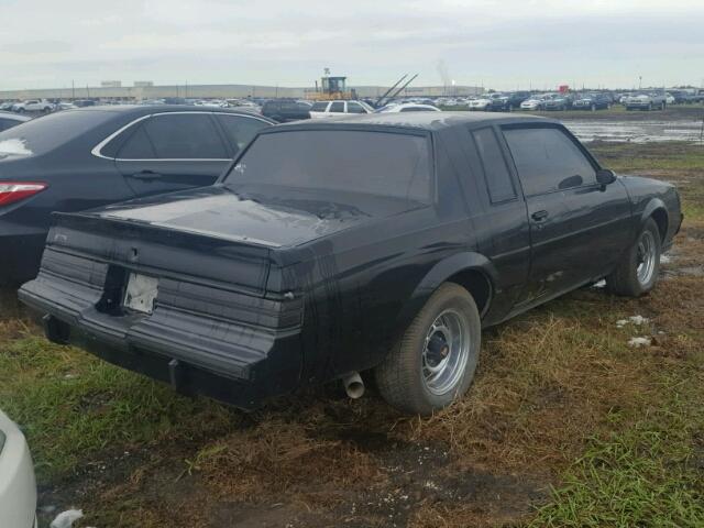 1G4GJ1177HP448666 - 1987 BUICK REGAL BLACK photo 4