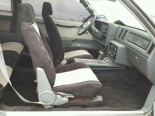 1G4GJ1177HP448666 - 1987 BUICK REGAL 黑色 照片 5