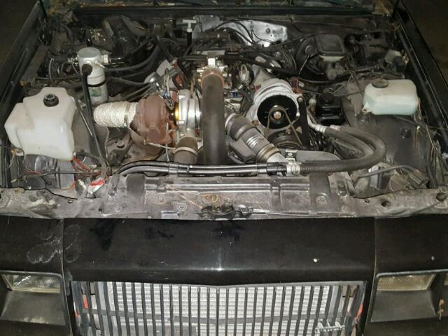 1G4GJ1177HP448666 - 1987 BUICK REGAL 黑色 照片 7