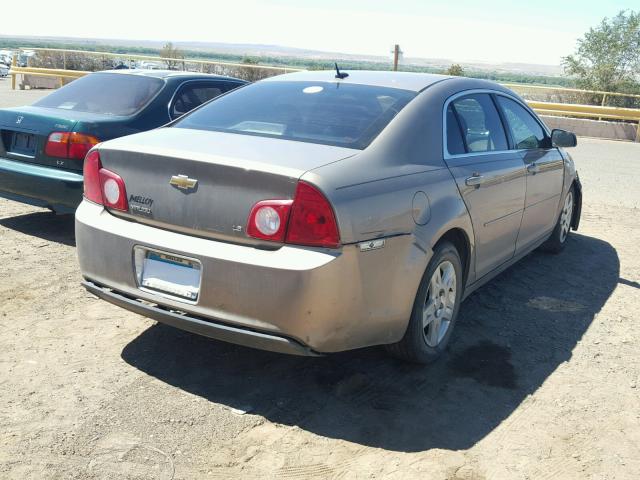 1G1ZG57B78F164645 - 2008 CHEVROLET MALIBU LS BROWN photo 4