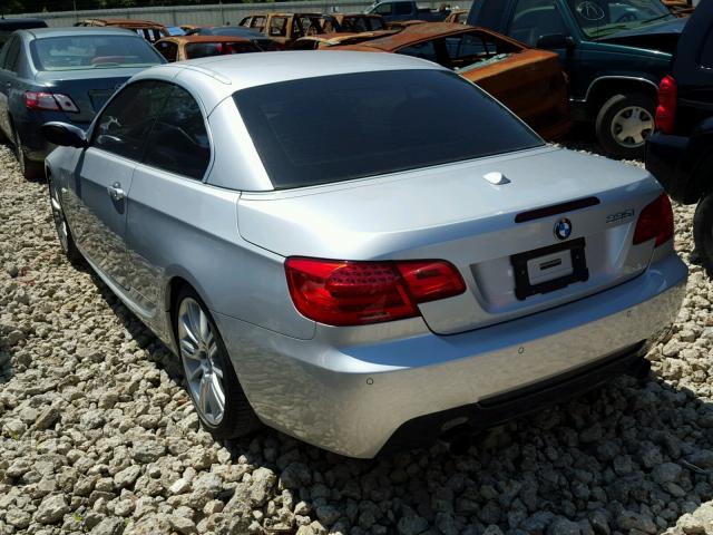 WBADX7C52BE581890 - 2011 BMW 335 SILVER photo 3