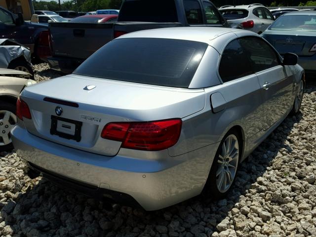 WBADX7C52BE581890 - 2011 BMW 335 SILVER photo 4