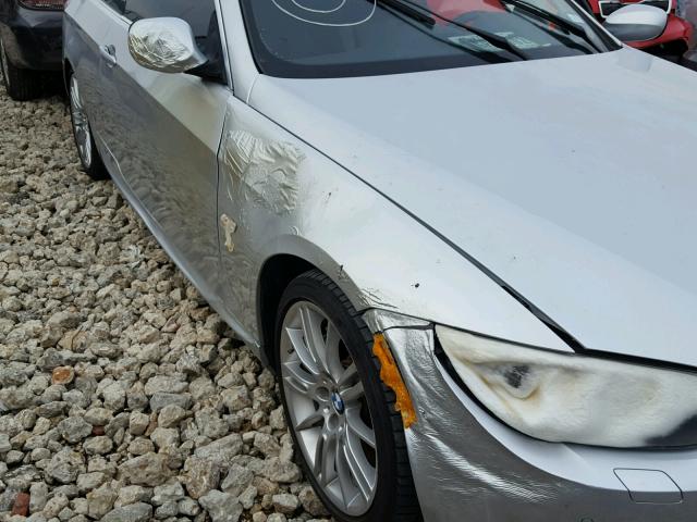 WBADX7C52BE581890 - 2011 BMW 335 SILVER photo 9