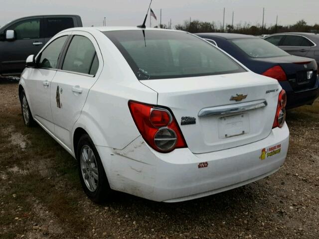 1G1JC5SH4E4170382 - 2014 CHEVROLET SONIC WHITE photo 3