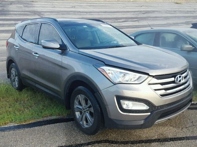 5XYZU3LB1EG164515 - 2014 HYUNDAI SANTA FE S GRAY photo 1