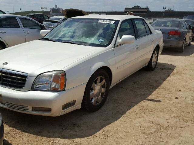 1G6KF5794YU340574 - 2000 CADILLAC DEVILLE WHITE photo 2