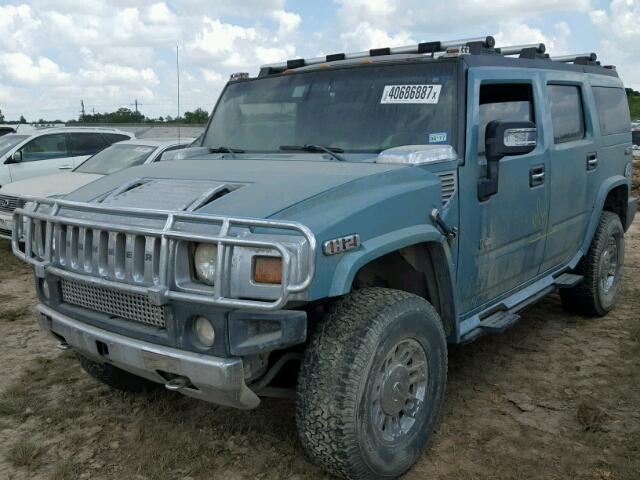 5GRGN23UX7H102782 - 2007 HUMMER H2 TURQUOISE photo 2