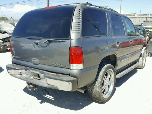 1GNEC13T81R120819 - 2001 CHEVROLET TAHOE C150 GRAY photo 4