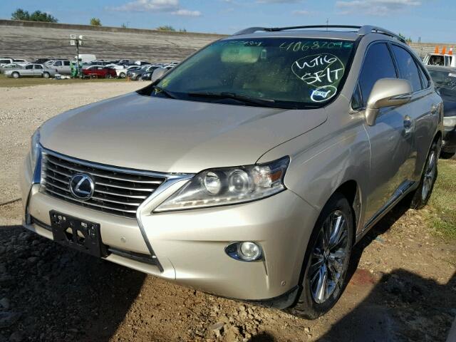 2T2ZK1BA6DC108806 - 2013 LEXUS RX GOLD photo 2