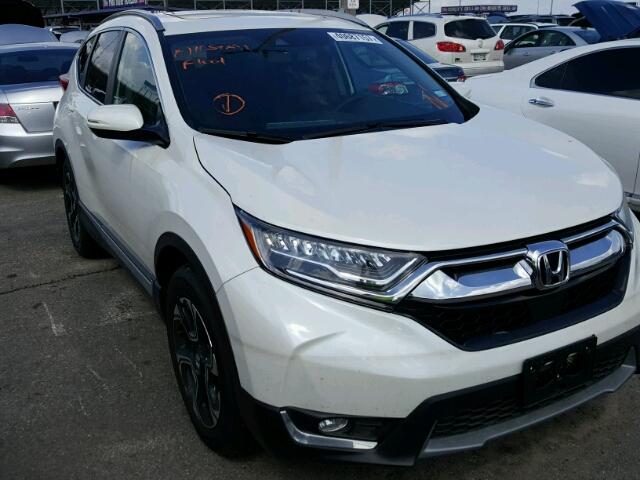 2HKRW1H90HH516405 - 2017 HONDA CR-V TOURI WHITE photo 1