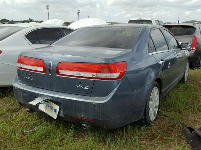 3LNHL2GC4CR833273 - 2012 LINCOLN MKZ ლურჯი ფოტო 4