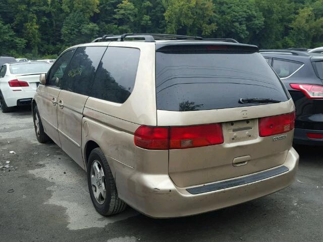 2HKRL18641H550867 - 2001 HONDA ODYSSEY EX BEIGE photo 3