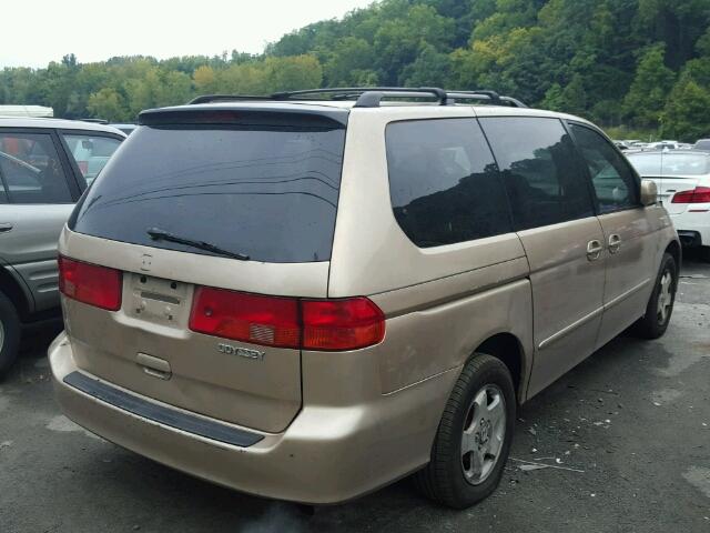 2HKRL18641H550867 - 2001 HONDA ODYSSEY EX BEIGE photo 4