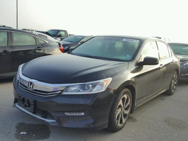 1HGCR2F78GA029352 - 2016 HONDA ACCORD EX BLACK photo 2