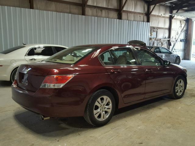 1HGCP26449A091104 - 2009 HONDA ACCORD LXP MAROON photo 4