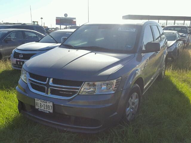 3C4PDCAB7CT256938 - 2012 DODGE JOURNEY BLACK photo 2