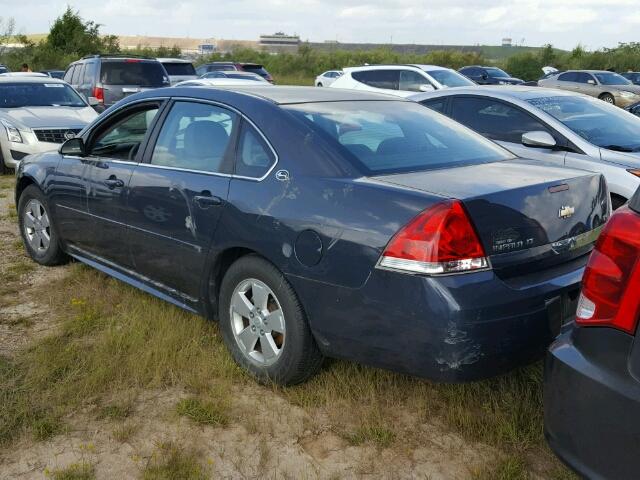 2G1WT57K991178862 - 2009 CHEVROLET IMPALA CHARCOAL photo 3