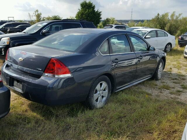 2G1WT57K991178862 - 2009 CHEVROLET IMPALA CHARCOAL photo 4