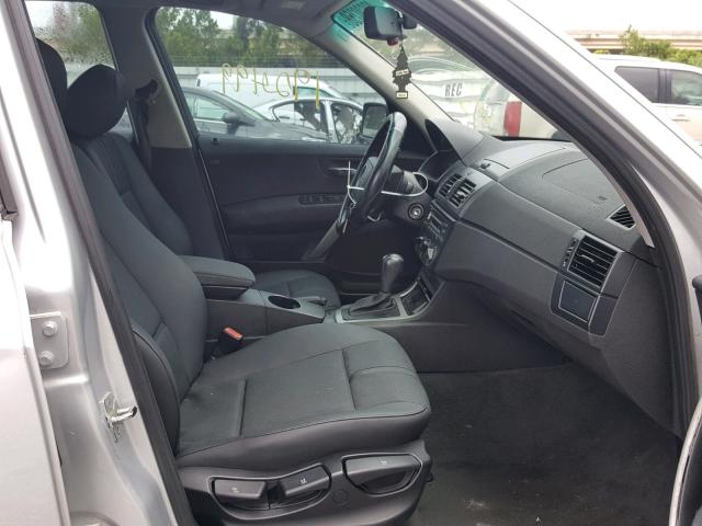 WBXPA73405WC50898 - 2005 BMW X3 2.5I SILVER photo 5
