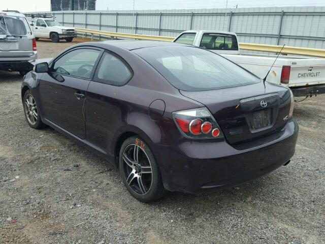 JTKDE167780263720 - 2008 TOYOTA SCION TC 勃艮第红 照片 3