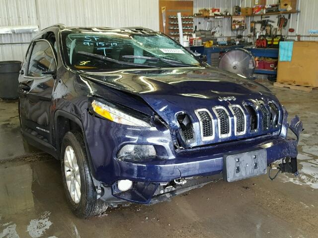 1C4PJMCS0GW219483 - 2016 JEEP CHEROKEE BLUE photo 1