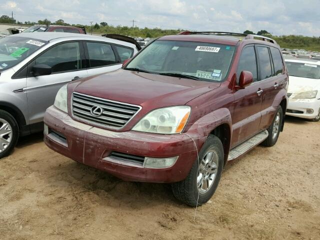 JTJBT20X880170110 - 2008 LEXUS GX RED photo 2