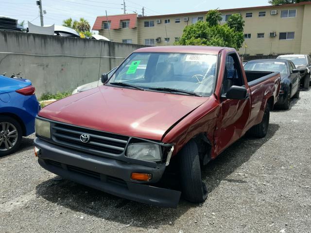 JT4UD10DXS0007975 - 1995 TOYOTA T100 RED photo 2