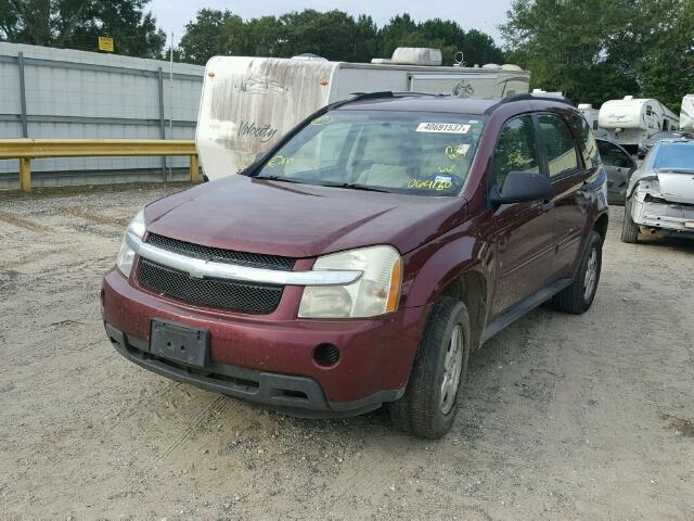 2CNDL13F276064150 - 2007 CHEVROLET EQUINOX LS BURGUNDY photo 2