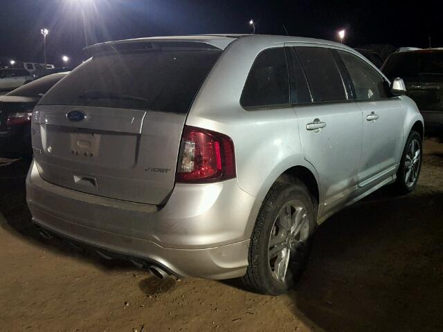 2FMDK3AK9BBA75449 - 2011 FORD EDGE SPORT SILVER photo 4