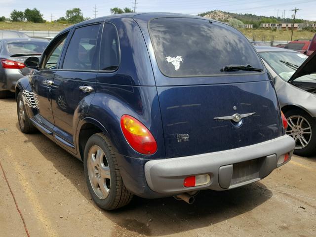 3C8FY58BX2T237928 - 2002 CHRYSLER PT CRUISER BLUE photo 3