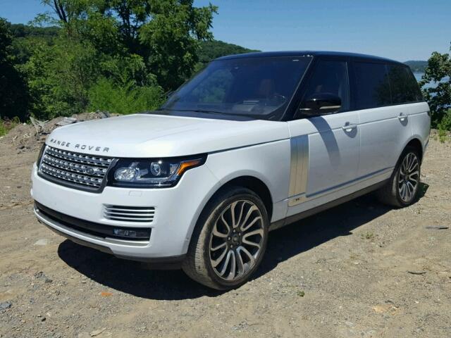 SALGV5FE4HA327662 - 2017 LAND ROVER RANGE ROVE WHITE photo 2