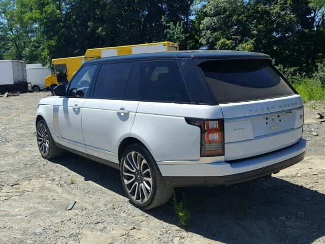 SALGV5FE4HA327662 - 2017 LAND ROVER RANGE ROVE WHITE photo 3