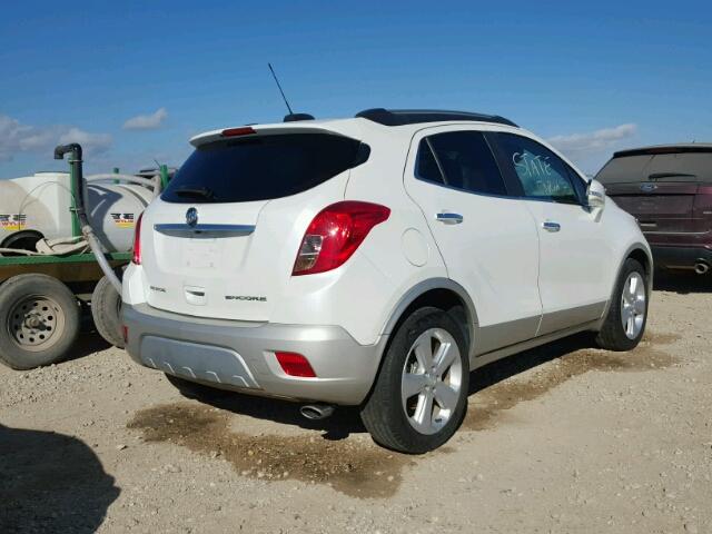 KL4CJCSB9FB241332 - 2015 BUICK ENCORE WHITE photo 4