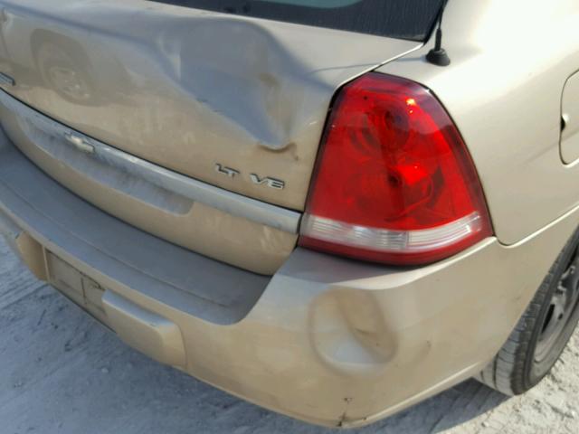 1G1ZT61806F148590 - 2006 CHEVROLET MALIBU MAX GOLD photo 9