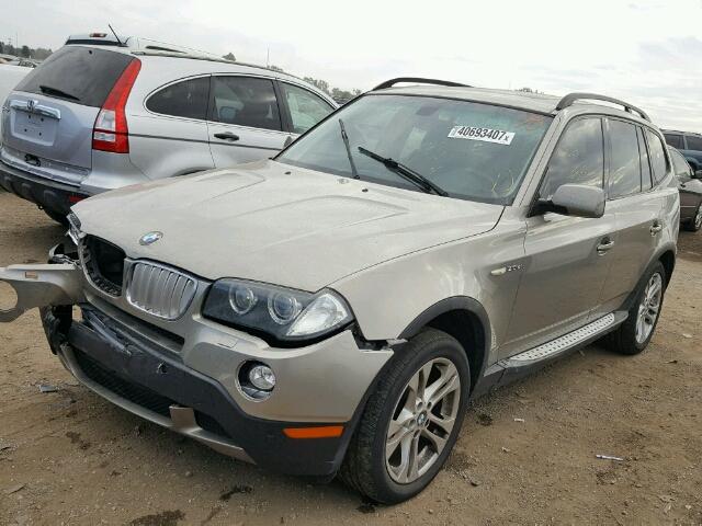 WBXPC93468WJ11642 - 2008 BMW X3 GOLD photo 2