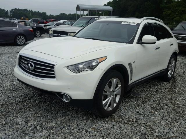 JN8CS1MU5FM381909 - 2015 INFINITI QX70 WHITE photo 2