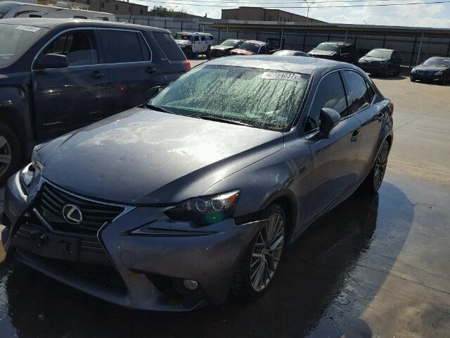 JTHBF1D22E5007727 - 2014 LEXUS IS 250 GRAY photo 2