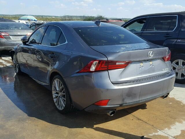 JTHBF1D22E5007727 - 2014 LEXUS IS 250 GRAY photo 3