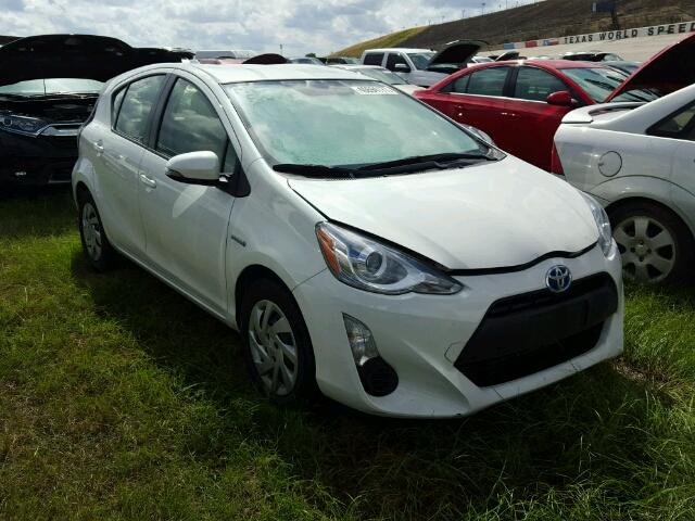 JTDKDTB36F1096760 - 2015 TOYOTA PRIUS C WHITE photo 1