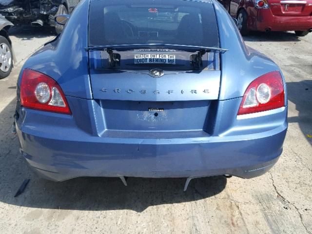 1C3AN69L95X040487 - 2005 CHRYSLER CROSSFIRE BLUE photo 9